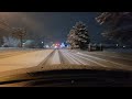 Night Driving in the Snow - Driving ASMR, No Talking, Just Snow to help you Sleep