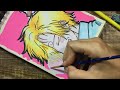 Painting a Sanji Sleeping from One Piece