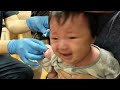 【注射3連続】弟のゆーくんの予防接種(2ヶ月) Vaccination 3 injections
