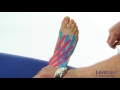 Levotape Kinesiology Tape - lymphatic drainage technique - ankle sprain