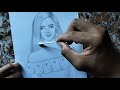 How to draw a beautiful girl step by step. pencil sketch for beginners. let's sketch with me.