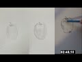 Drawing Apple in  5 mins | 1 min | 10 secs | ART CHALLENGE