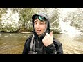Steelhead Fishing a Beautiful Snow-Covered River