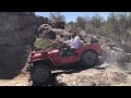 @NicoleJohnsonsDetour on the Trail called Elvis near Florence, Arizona in Bryan Crofts Willys CJ2A