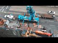 Flying excavators out of 100 foot hole