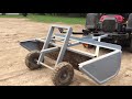 DIY Mini grader box for a riding mower.