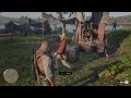 RDR2 Micah kicks camp dog!!