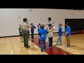 Basketball Skills Lesson at Cub Scout Den Meeting