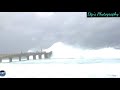 Vizag Sea Beach | Stormy Waves flows over the Bridge