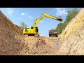 Powerful Excavator - Excavator and Trucks Video