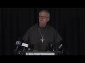 Bishop-Elect Michael Martin's remarks in press conference