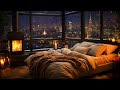 Smooth Midnight Jazz Sleep Music 🌙 Tender Calm Jazz Piano in Cozy Winter Bedroom Ambience for Relax