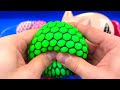Satisfying Video l How to Make Rainbow Pasta Playdoh Machine with Glitter Clay & Slime Balls ASMR