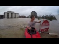 Fayetteville, NC Flooding 8OCT2016 Kayaking INSIDE a building. Hurricane Matthew