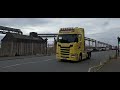 Truckspotting at Liverpool docks. (FIRST VIDEO. OPEN PIPE AND HORNS)