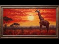 Mesmerizing Sunset Savanna: Breathtaking 4K TV Art & Music