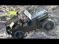 Rochobby 1/6 willys Jeep.Proline maxxis trepador tires on the trail and rock.Pt 2