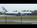 AIR FORCE ONE Departs Prestwick Airport July 2018 | USAF Boeing VC25A | President Trump UK Visit