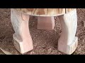 Stump to stool tutorial #rusticfurniture #logbuilding #logstool #logfurniture #logfurniture #howto