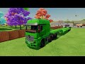 LAMBORGHINI vs JOHN DERRE vs FENDT vs CLAAS vs JCB TRACTORS BATTLE WITH WATER TANKS - Farming Simula