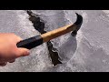 Breaking ice with a hammer 5  -ASMR-