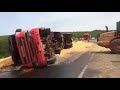 flipping a truck back to the wheels, what could go wrong?