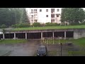 Rain of summer in freiburg, germany