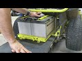 RY48ZTR100 Ryobi Zero Turn Mower Battery Removal