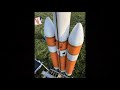 Model Rocket DELTA IV HEAVY - PARKER SOLAR PROBE - first test launch