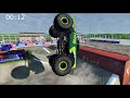 Beamng monster truck's T.m. fairgrounds 10 truck freestyle