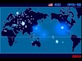 A TimeLapse Map of Every Nuclear Explosion Since 1945 - by Isao Hashimoto
