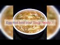Egg - Hot & Sour Soup / Soup recipe /