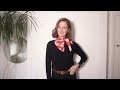 5 ELEGANT Ways To Tie A Square Silk Scarf