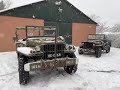 dodge wc / willys mb / gmc cckw little trip in the snow