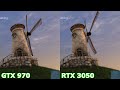 GTX 970 vs RTX 3050 (6GB) - Unigine Heaven 4.0 Benchmark #Nvidia #GeForce #RTX #Unigine #benchmark