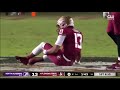 Florida State Quarterback Jordan Travis leg injury vs North Alabama.