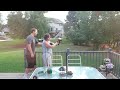 Kari shooting paintball gun