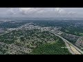 Over Baton Rouge Louisiana & LSU Rural Life Museum (4K Drone)