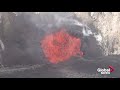 Aerial video shows Hawaii’s Kilauea volcano forming lava lake