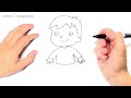 How to draw a Child or Boy Step by Step | Boy Child Drawing Lesson