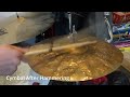 Turning a terrible cheap Cymbal and re-hammering it into an Amazing one!!