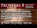 Proverbs Chapter 8 • The Daily Reading with Chopper Ward