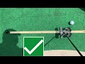 Start putts on line, easy practice drill! ⛳️