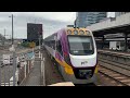 V/Line VL102 Departing Southern Cross Station to Shepparton - Low Note Horn Show