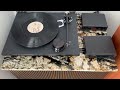 DIY Stone Top Vinyl Record Storage Cabinet