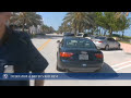 Police Officer pulls over driver with the International Driver's License.