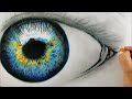 Drawing Hyper Realistic Eye - Easy Step by Step Tutorial for BEGINNERS