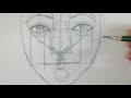 HOW TO DRAW FACE WITH ACCURATE PROPORTIONS AND FEATURES - [GOLDEN RATIO]