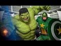 Hulk & Green Captain America VS Red Hulk & Red Captain America - Marvel vs Capcom Infinite