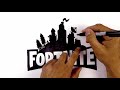How to Draw Fortnite Logo